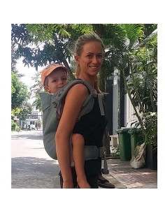 Porte-enfant préformé P4 preschool, Eucalyptus, coton bio