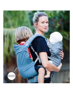 Porte-enfant préformé P4 preschool, Stormy Blue, coton bio 2