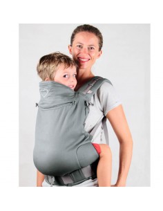 Porte-enfant préformé P4 preschool, Titane, coton bio